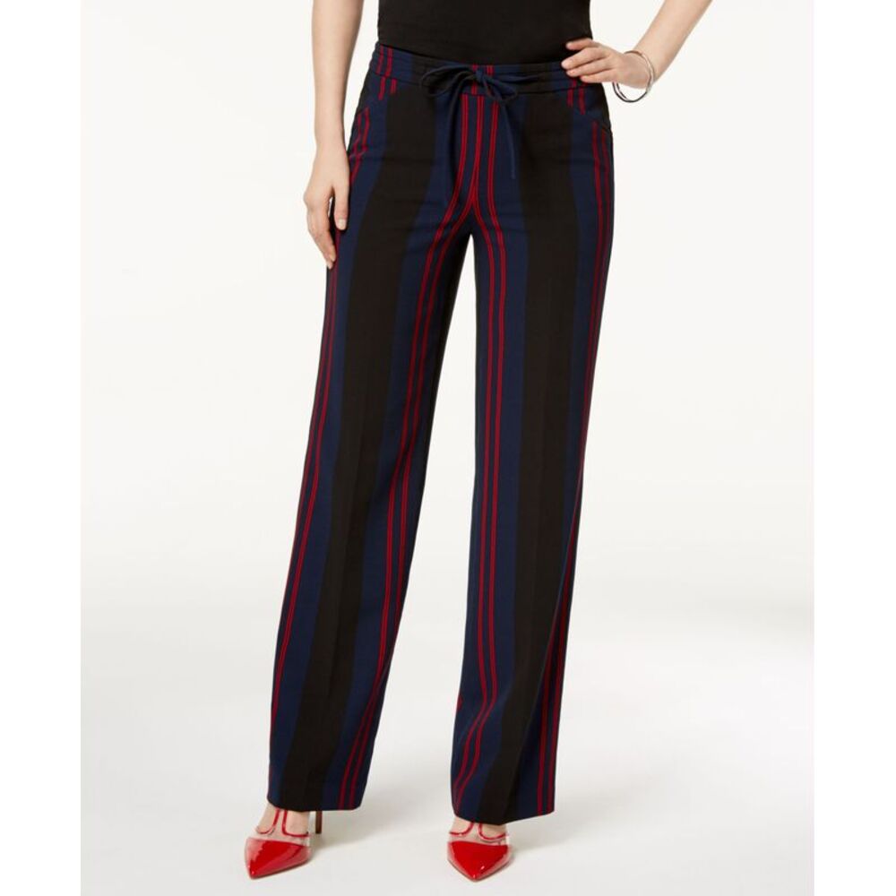 INC International Concepts Petite Striped Wide Leg Pants